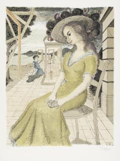 Paul Delvaux - Anne songeuse