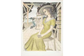 Paul Delvaux - Anne songeuse