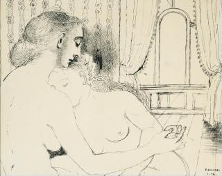 Paul Delvaux - Deux Femmes Ou La Consolation