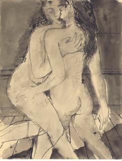 Paul Delvaux - Deux femmes