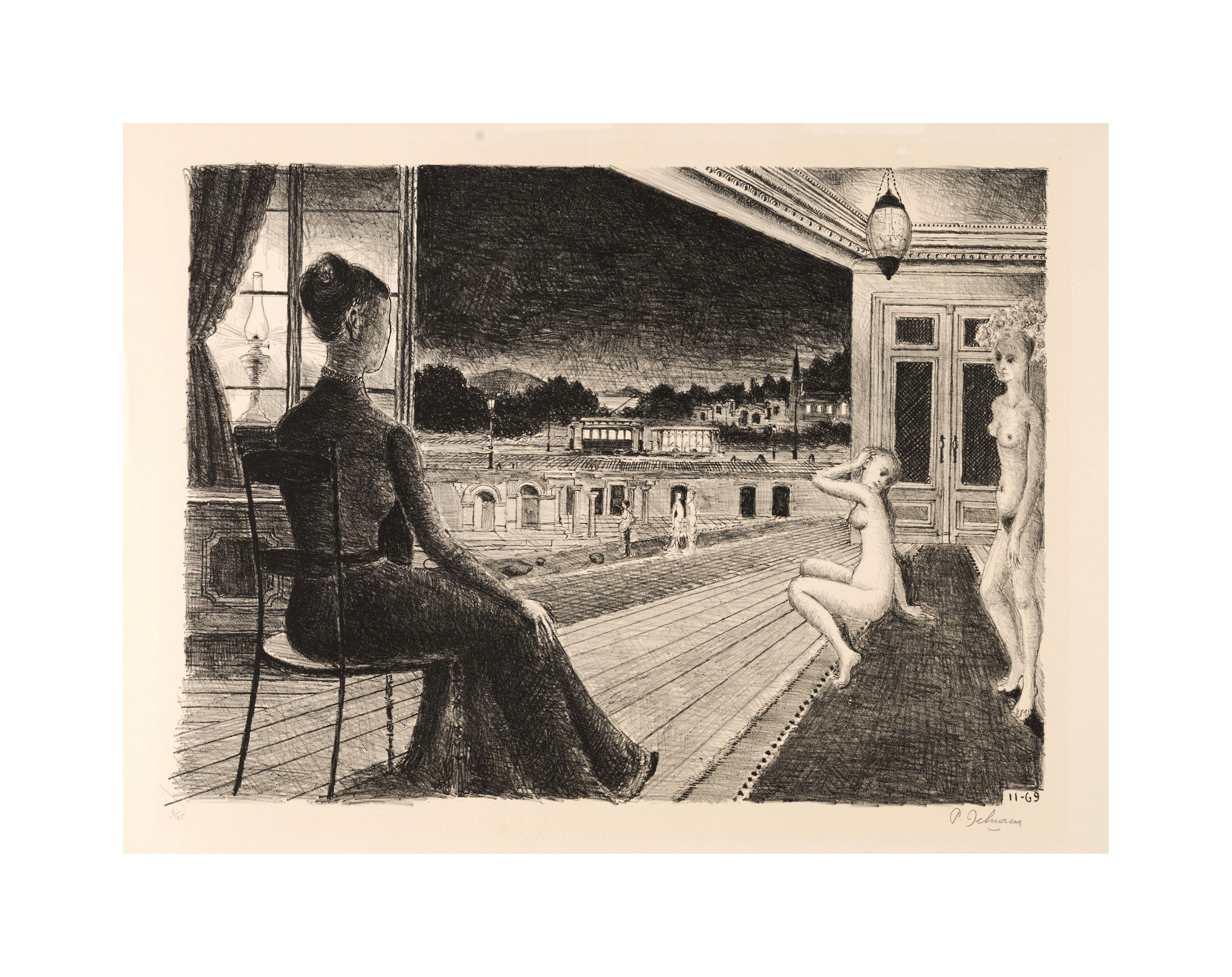 Paul Delvaux - Devant la ville, 1969