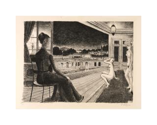 Paul Delvaux - Devant la ville, 1969