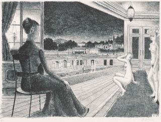 Paul Delvaux - Devant la Ville (Jacob 23)