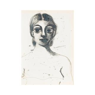 Paul Delvaux - Etude d\'une figure pour le tableau \'Le Viol\'