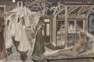 Paul Delvaux - Étude pour le tableau \