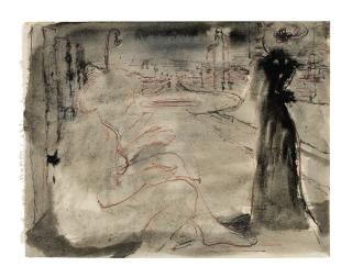 Paul Delvaux - Étude Pour \