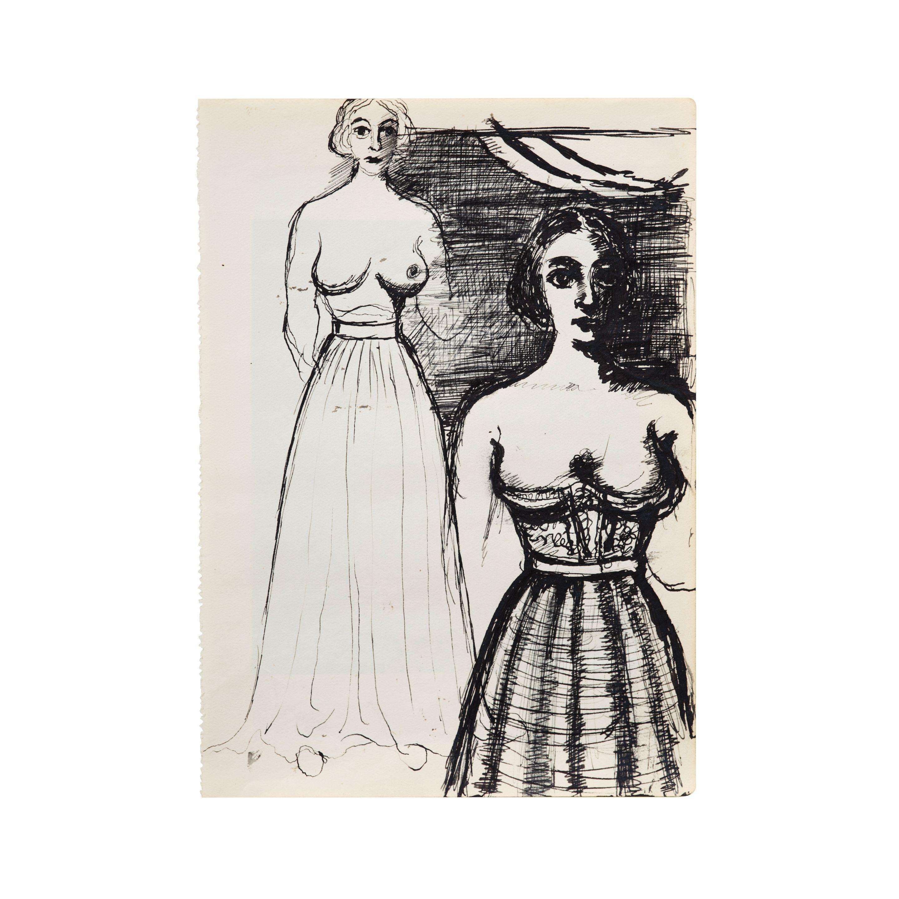 Paul Delvaux - Etudes de figures pour le tableau \