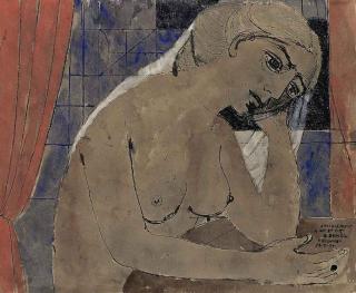 Paul Delvaux - Femme assise