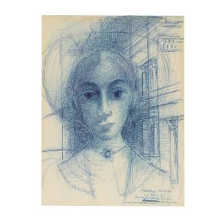 Paul Delvaux - Femme au chapeau