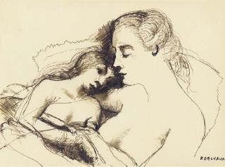 Paul Delvaux - La Confidente