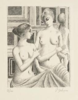 Paul Delvaux - La conversation (Jacob 93)