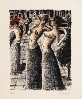 Paul Delvaux - La Danse