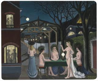 Paul Delvaux - La Halte