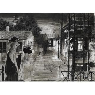 Paul Delvaux - La Mer Est Proche (Avant-Projet)