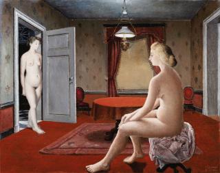 Paul Delvaux - La visite