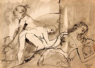 Paul Delvaux - Le client