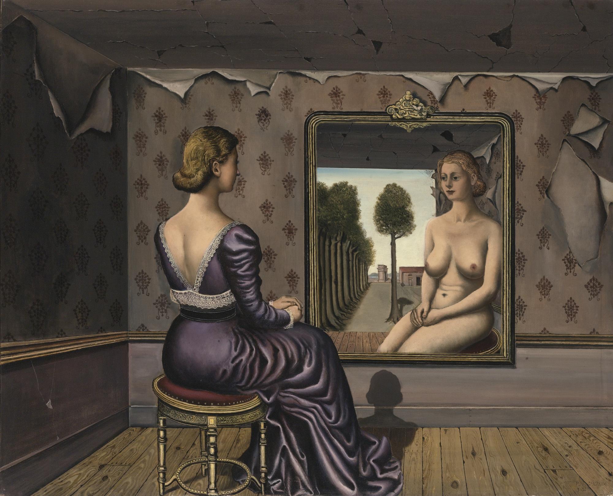 Paul Delvaux - Le Miroir