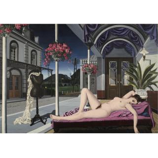 Paul Delvaux - Le Nu Et Le Mannequin (Le Nu Au Mannequin)