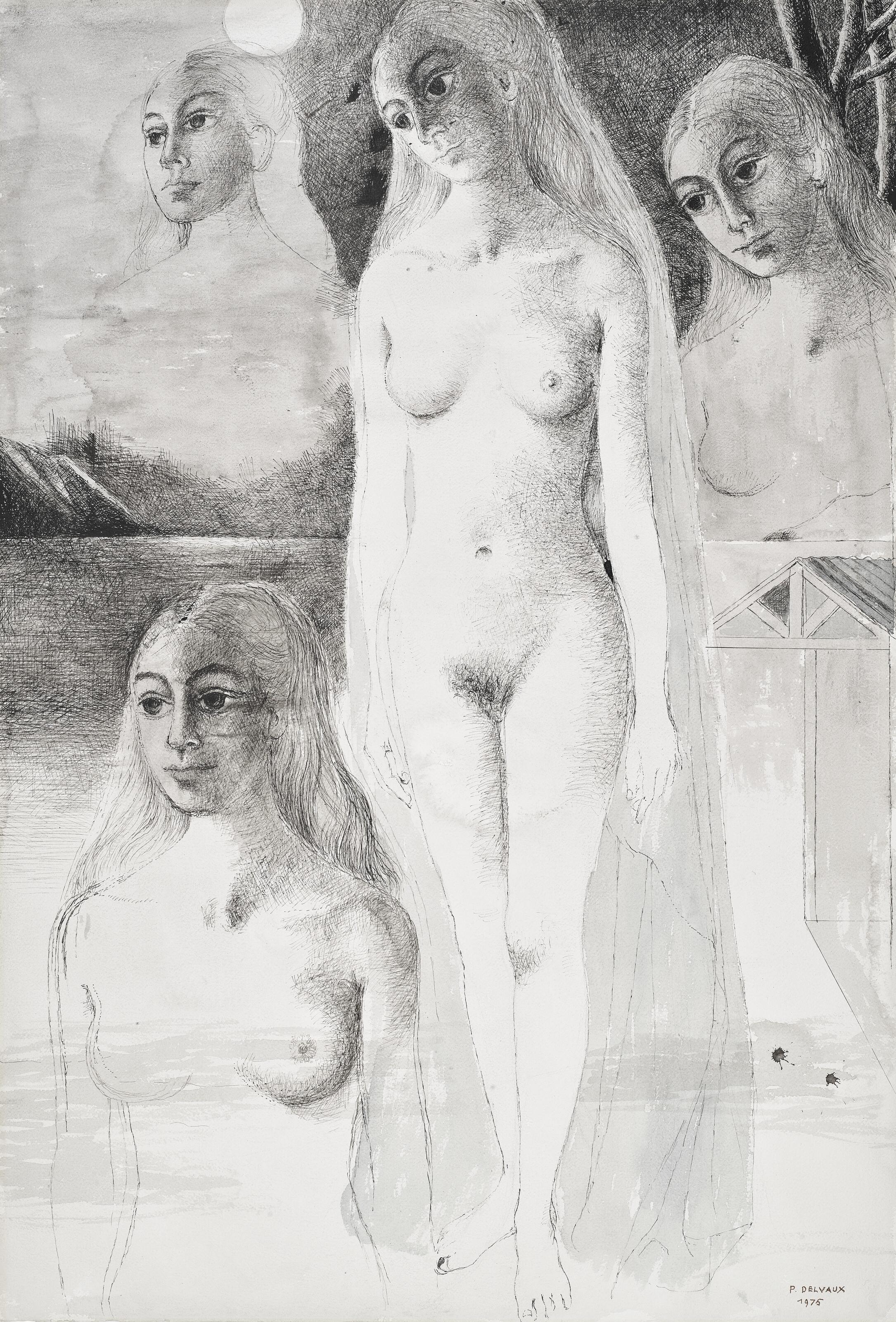 Paul Delvaux - Le Rêve