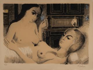 Paul Delvaux - Le sommeil, 1970