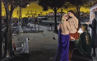 Paul Delvaux - Le Veilleur Iii Ou Horizons