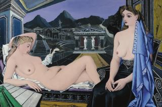 Paul Delvaux - Les Cariatides