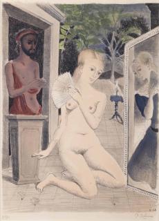 Paul Delvaux - L\'Eventail