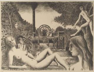 Paul Delvaux - Locomobile (Jacob.42)