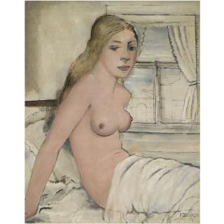Paul Delvaux - Nu Au Lever (Le Lever)