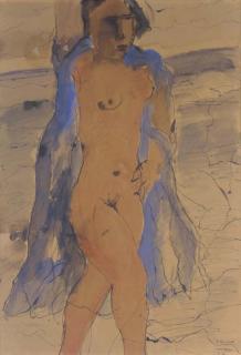 Paul Delvaux - Nu debout