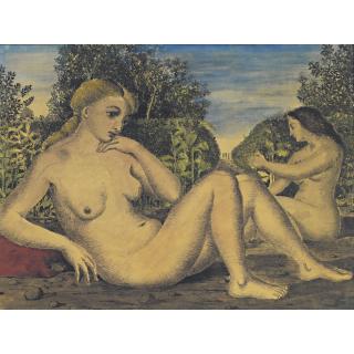 Paul Delvaux - Nus Au Jardin