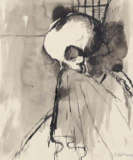 Paul Delvaux - Studie zu \