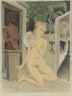 Paul Delvaux - The Fan (Jacob 21)