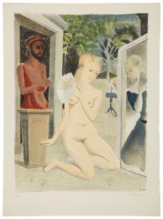 Paul Delvaux - The Fan (Jacob 21)