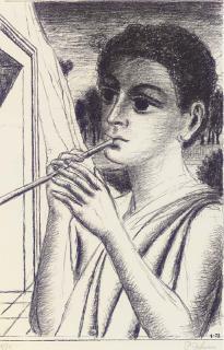 Paul Delvaux - The Flautist (Jacob 56)
