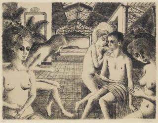 Paul Delvaux - The Lover (J. 50)