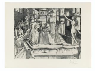 Paul Delvaux - Vanadépaul Delvaux ; Vanadé ; Etching ; Signed ; 1971 ; Arches Wove Paper