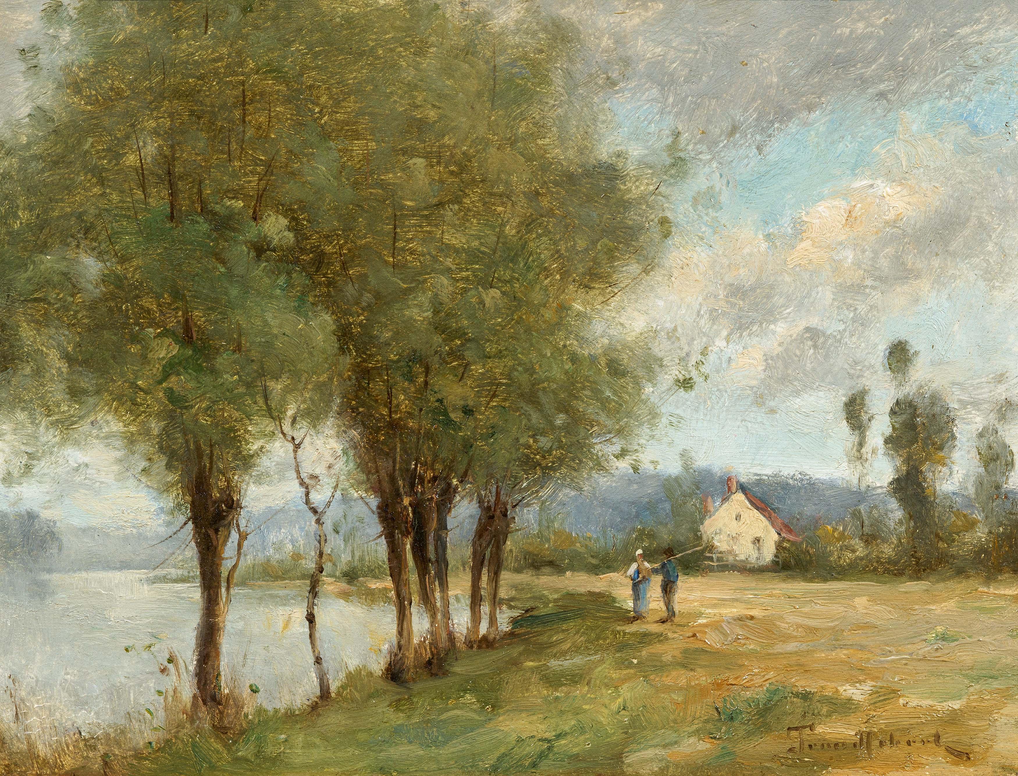 Paul Désiré Trouillebert - Am Flussufer.