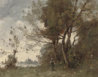 Paul Désiré Trouillebert - Bord de la Loire à Saumur