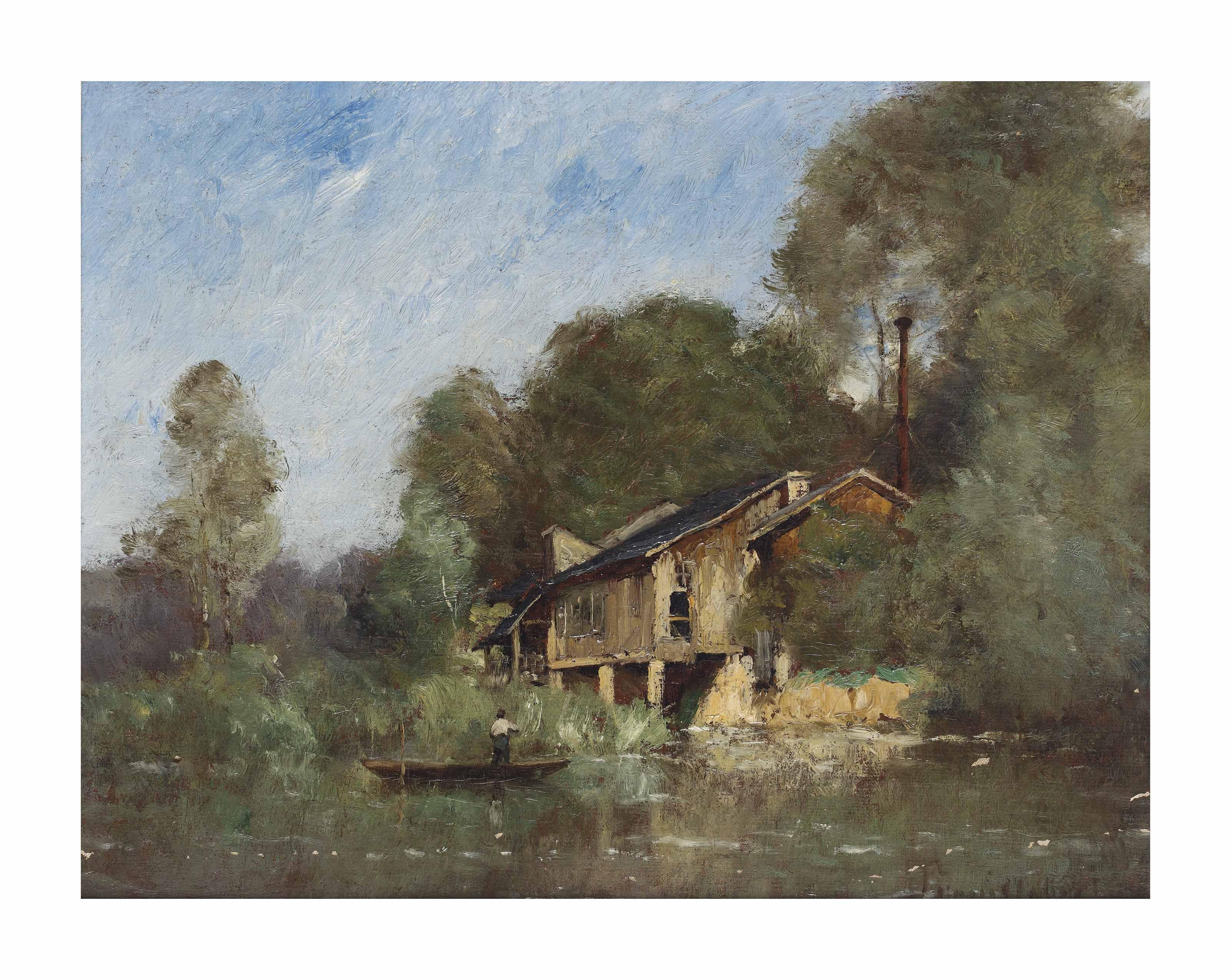 Paul Désiré Trouillebert - By the watermill, Fresnay-sur-Sarthe