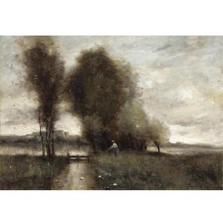 Paul-Désiré Trouillebert - Fishing On The River