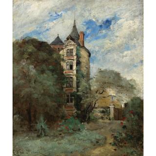 Paul-Désiré Trouillebert - French A Chateau In The Park