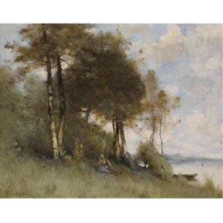 Paul Désiré Trouillebert - French Bords De La Seine A Mantes 