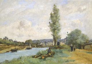 Paul Désiré Trouillebert - French Le Pont De Landernau, Finistere