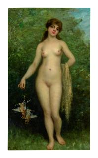 Paul Désiré Trouillebert - Nu Aux Oiseaux