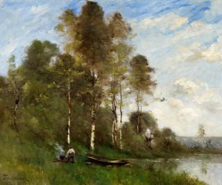 Paul Désiré Trouillebert - Paysan fait du feu