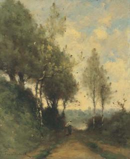 Paul Desire Trouillebert - Paysanne sur un chemin