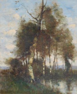 Paul Désiré Trouillebert - Pêcheur au bord de l\'eau