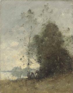 Paul Désiré Trouillebert - Personnages Au Bord De La Loire À Gennes