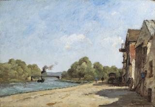 Paul Désiré Trouillebert - Pont sur l\'Oise à l\'Isle Adam